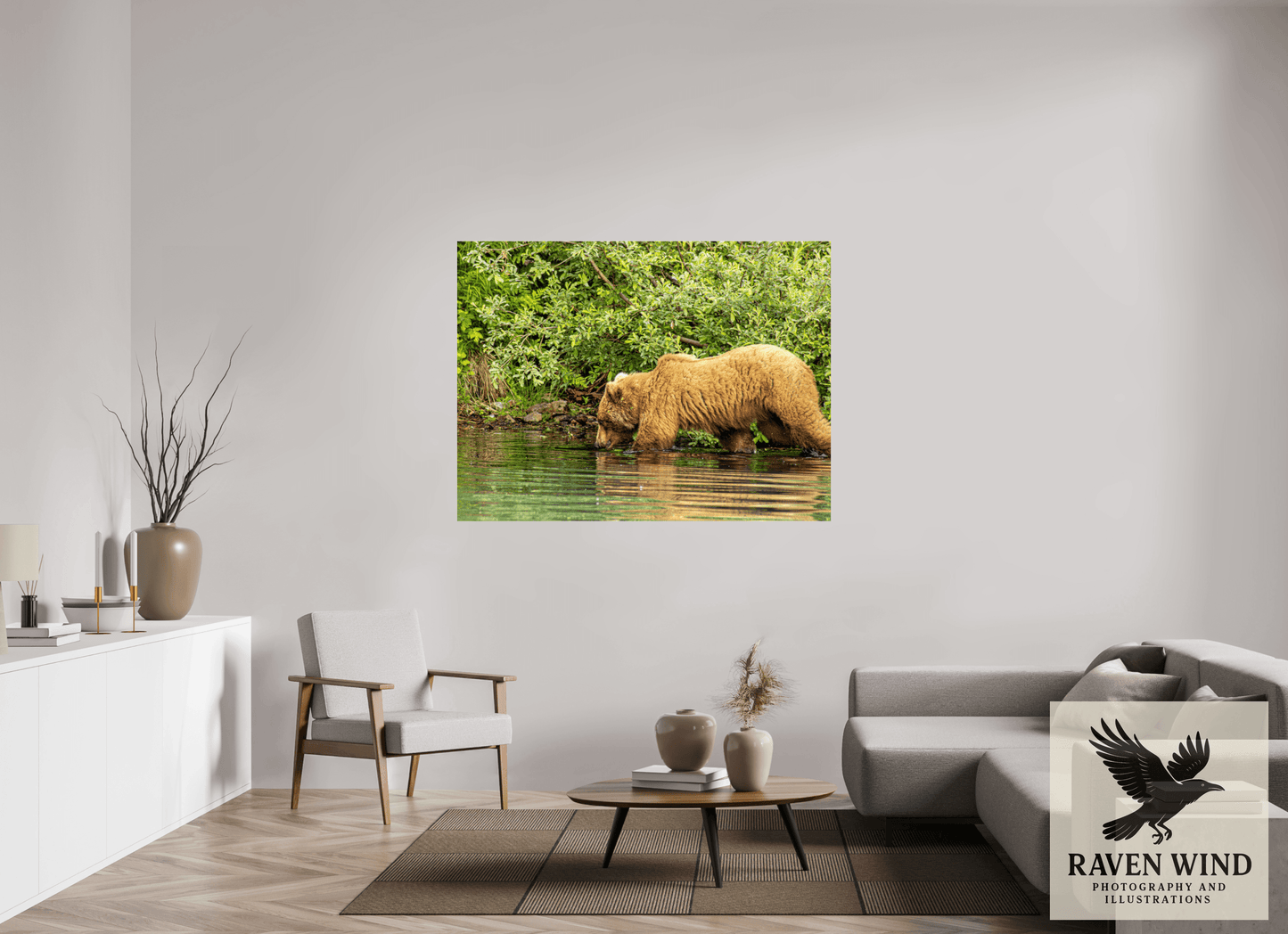 60 x 45″, Photo Print Under Acrylic Glass - ready to hang Fishing Takes Patience Nature Photography Print