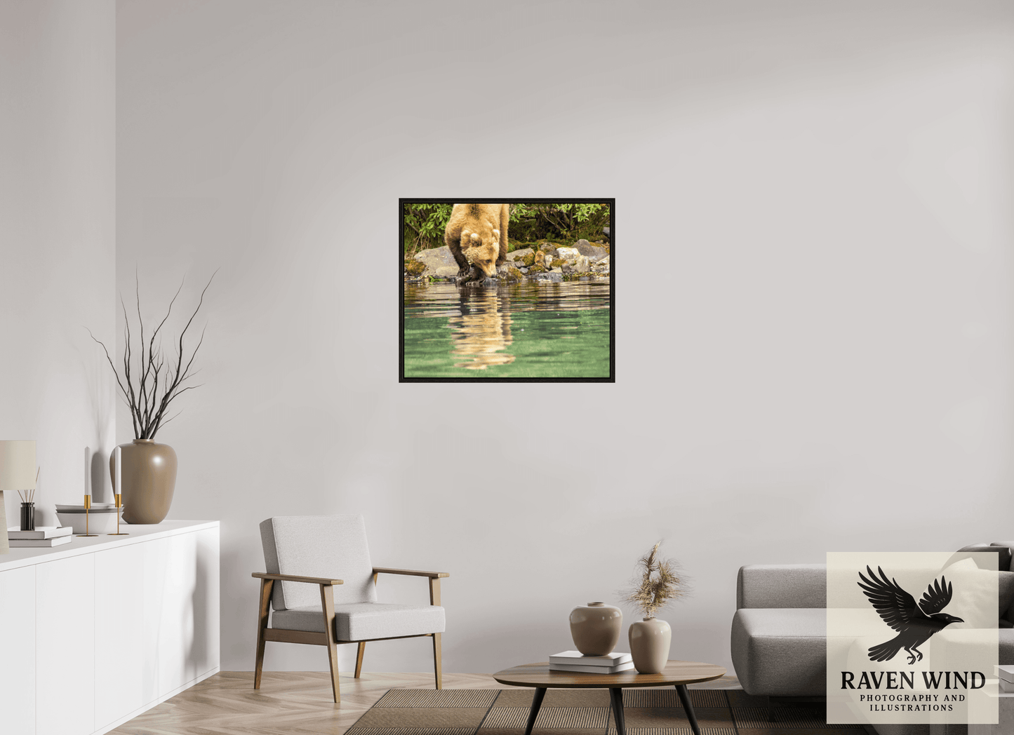 33.1 x 28″, Floater Frame - black oak frame - ready to hang A Closer Look Nature Photography Print