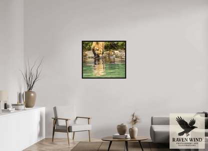 33.1 x 28″, Floater Frame - black oak frame - ready to hang A Closer Look Nature Photography Print