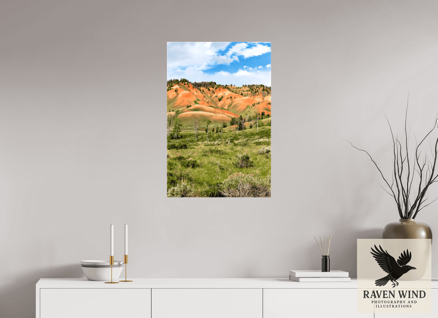 20 x 30″, Print on Canvas - ready to hang or set on a shelf Salmon Hills Nature Photography Print