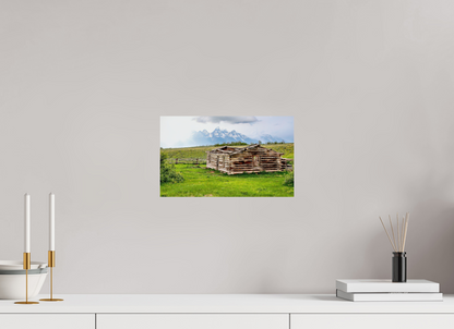 13.2 x 8″, Photo Print On Fuji Crystal DP II - unframed The Cabin - Echoes of Jackson Hole Wyoming Nature Photography Print