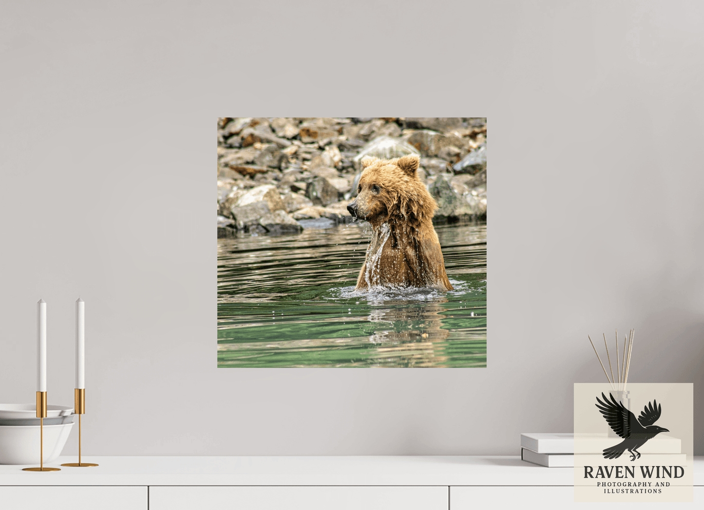 17.2 x 16″, Fine Art Print on Photo Rag Baryta - unframed (email for frame options) Missed the Catch - but not the moment! Nature Photography Print