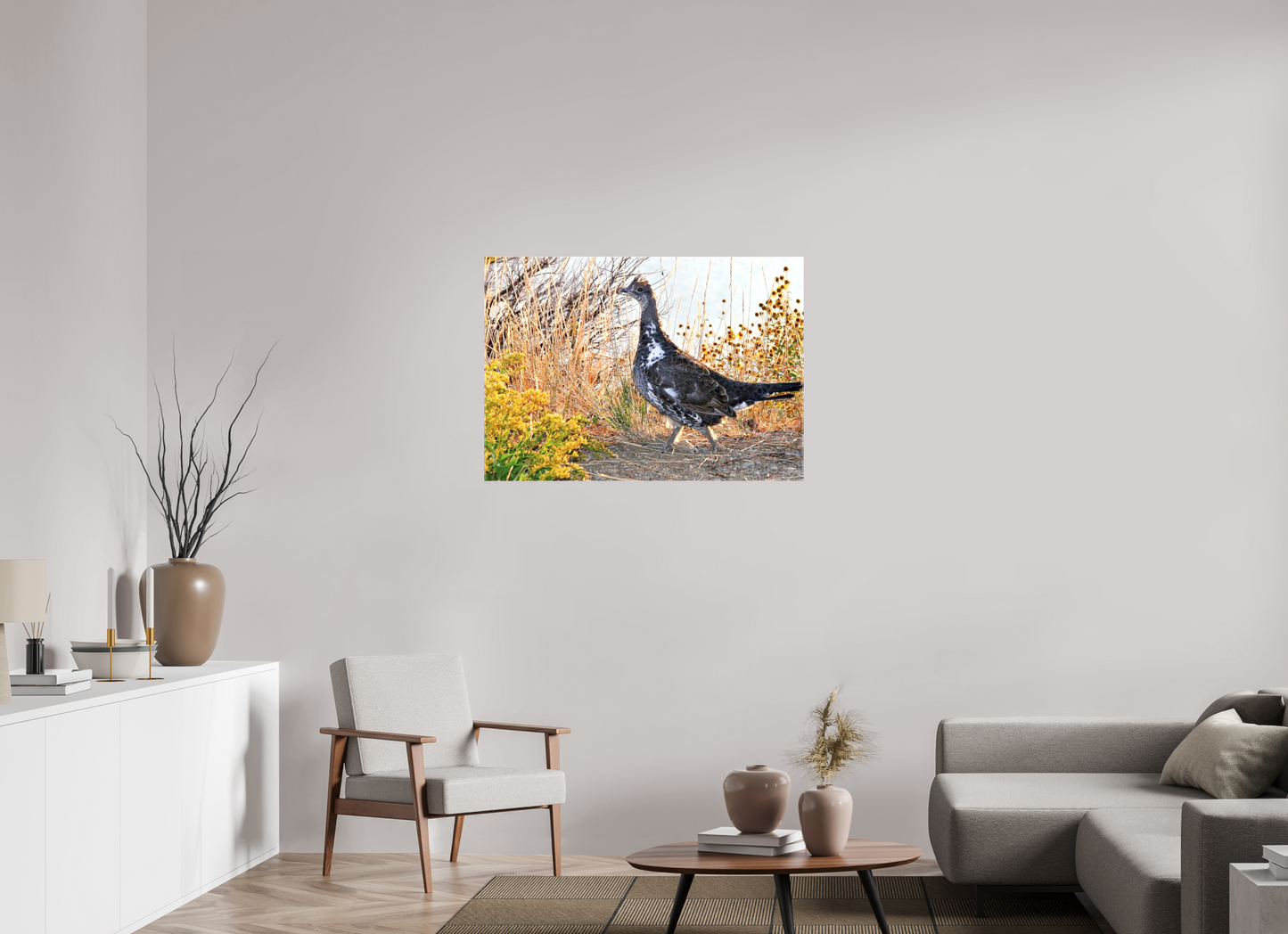 Grounded Grace – Fine Art Print of a Wild Grouse
