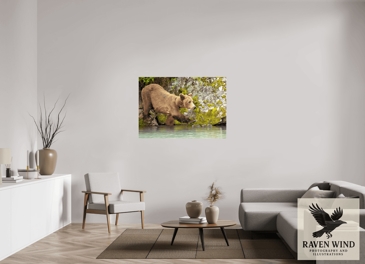 49.7 x 35″, Photo Print Under Acrylic Glass - ready to hang Momma on a Mission Nature Photography Print