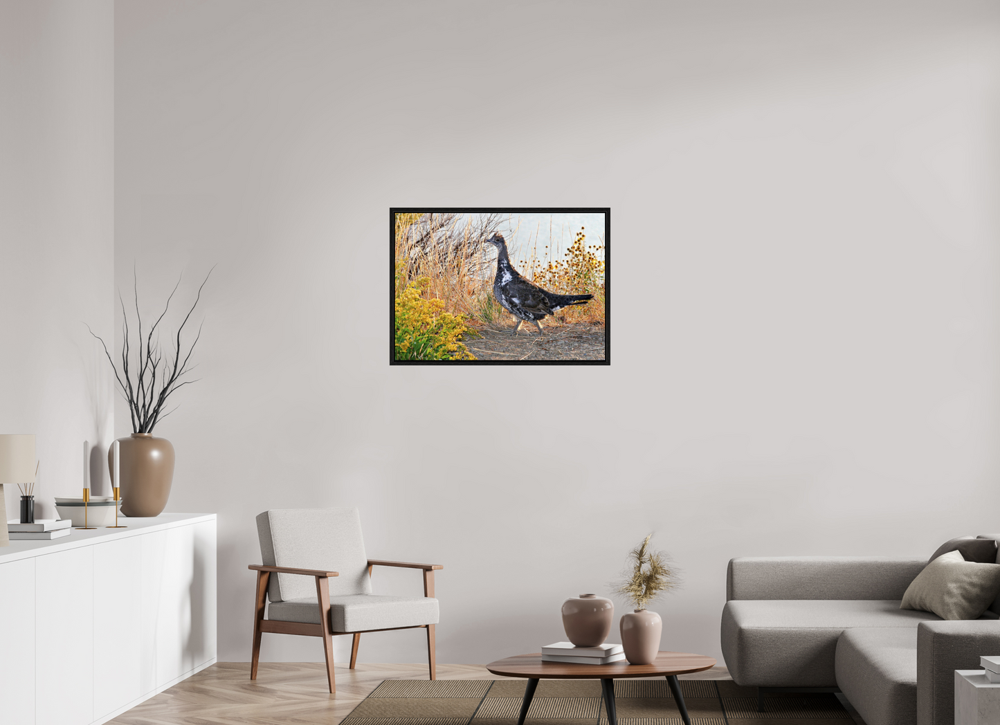 Grounded Grace – Fine Art Print of a Wild Grouse