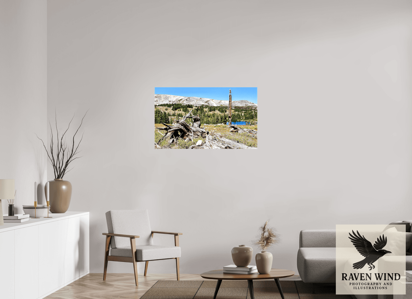 40.2 x 24″, Print on Canvas - ready to hang or set on a shelf Standing Bear Tree - Bear Lake, Colorado Nature Photography Print