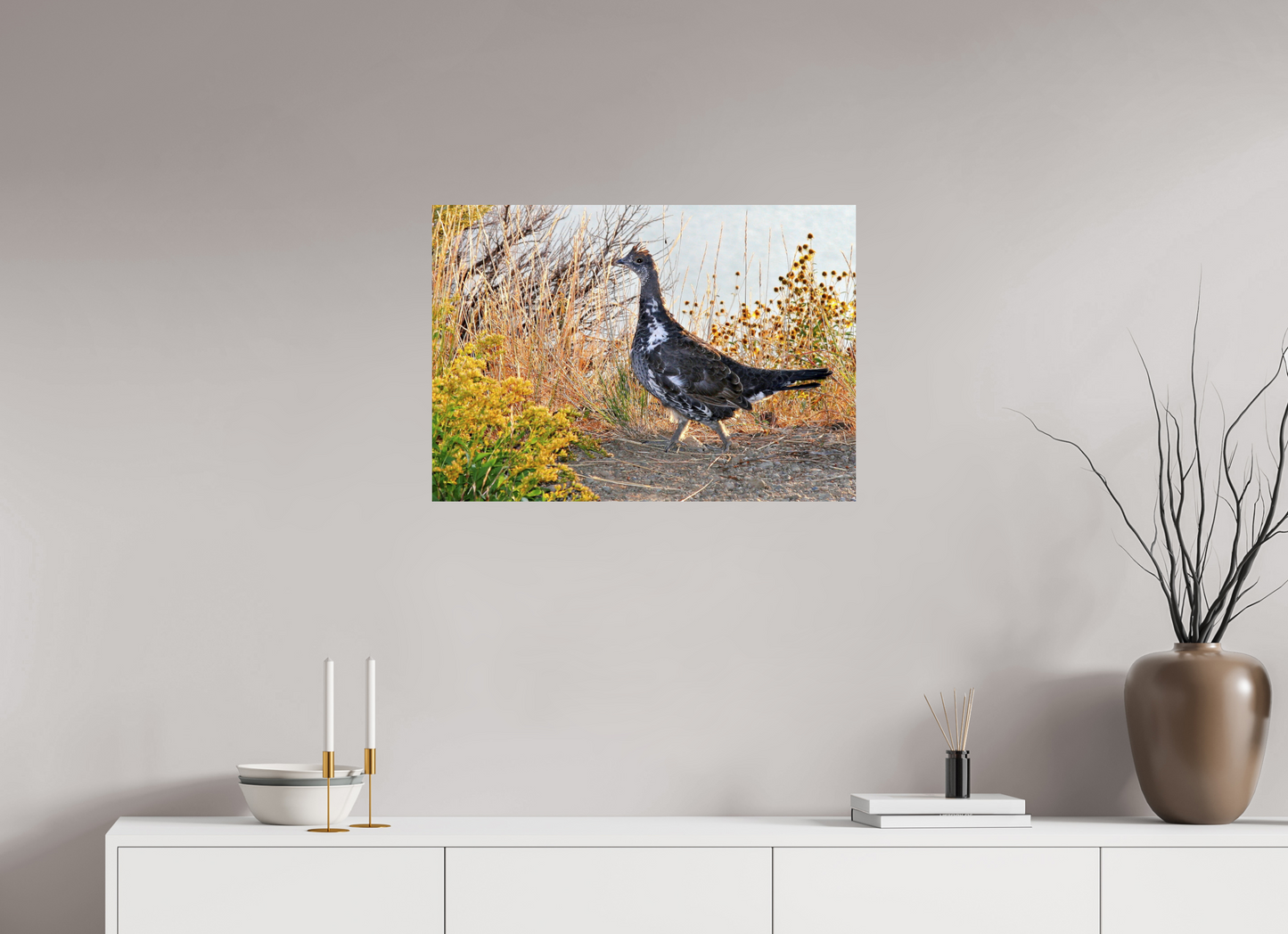 Grounded Grace – Fine Art Print of a Wild Grouse