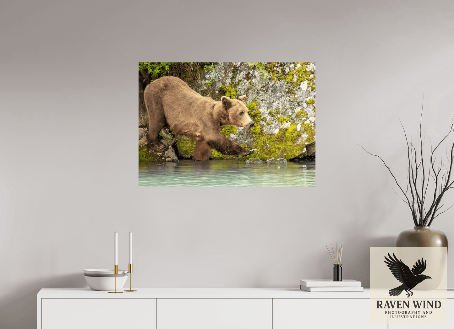 34.1 x 24″, Fine Art Print on Photo Rag Baryta - unframed (email for frame options) Momma on a Mission Nature Photography Print