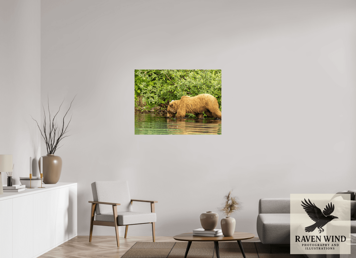 Raven Wind Photography & Illustrations-Fishing Takes Patience Fine Art Wildlife Photography Print -