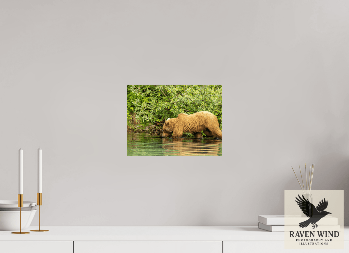 Raven Wind Photography & Illustrations-Fishing Takes Patience Fine Art Wildlife Photography Print -