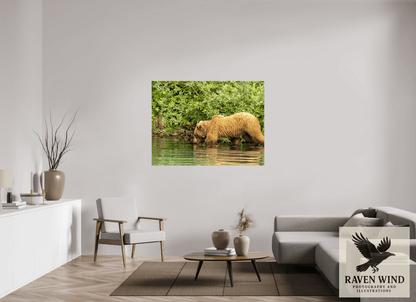 Raven Wind Photography & Illustrations-Fishing Takes Patience Fine Art Wildlife Photography Print -