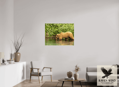 Raven Wind Photography & Illustrations-Fishing Takes Patience Fine Art Wildlife Photography Print -