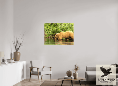 Raven Wind Photography & Illustrations-Fishing Takes Patience Fine Art Wildlife Photography Print -