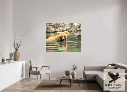 Raven Wind Photography & Illustrations-Fishing the Deep End Fine Art Wildlife Photography Print -