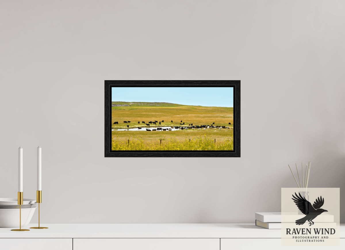 Raven Wind Photography & Illustrations-Gathering at Mule Creek Fine Art Nature Print -