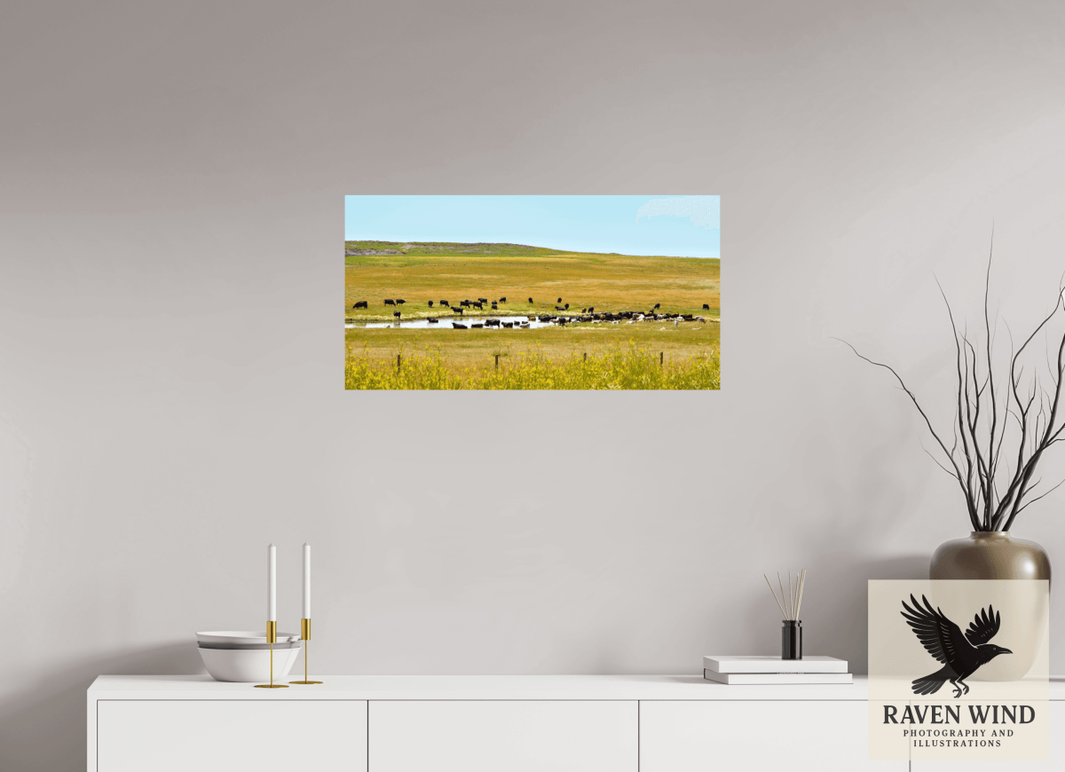 Raven Wind Photography & Illustrations-Gathering at Mule Creek Fine Art Nature Print -