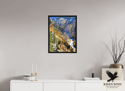 Raven Wind Photography & Illustrations-Grand Canyon of Yellowstone Fine Art Nature Print -