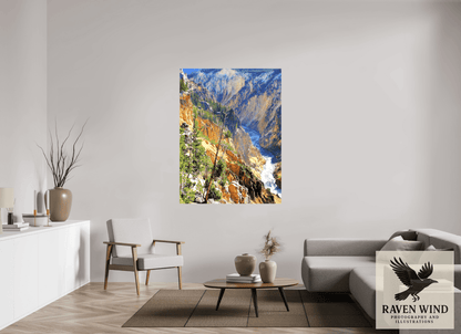 Raven Wind Photography & Illustrations-Grand Canyon of Yellowstone Fine Art Nature Print -
