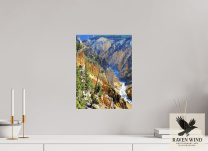 Raven Wind Photography & Illustrations-Grand Canyon of Yellowstone Fine Art Nature Print -
