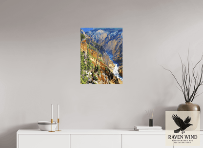 Raven Wind Photography & Illustrations-Grand Canyon of Yellowstone Fine Art Nature Print -
