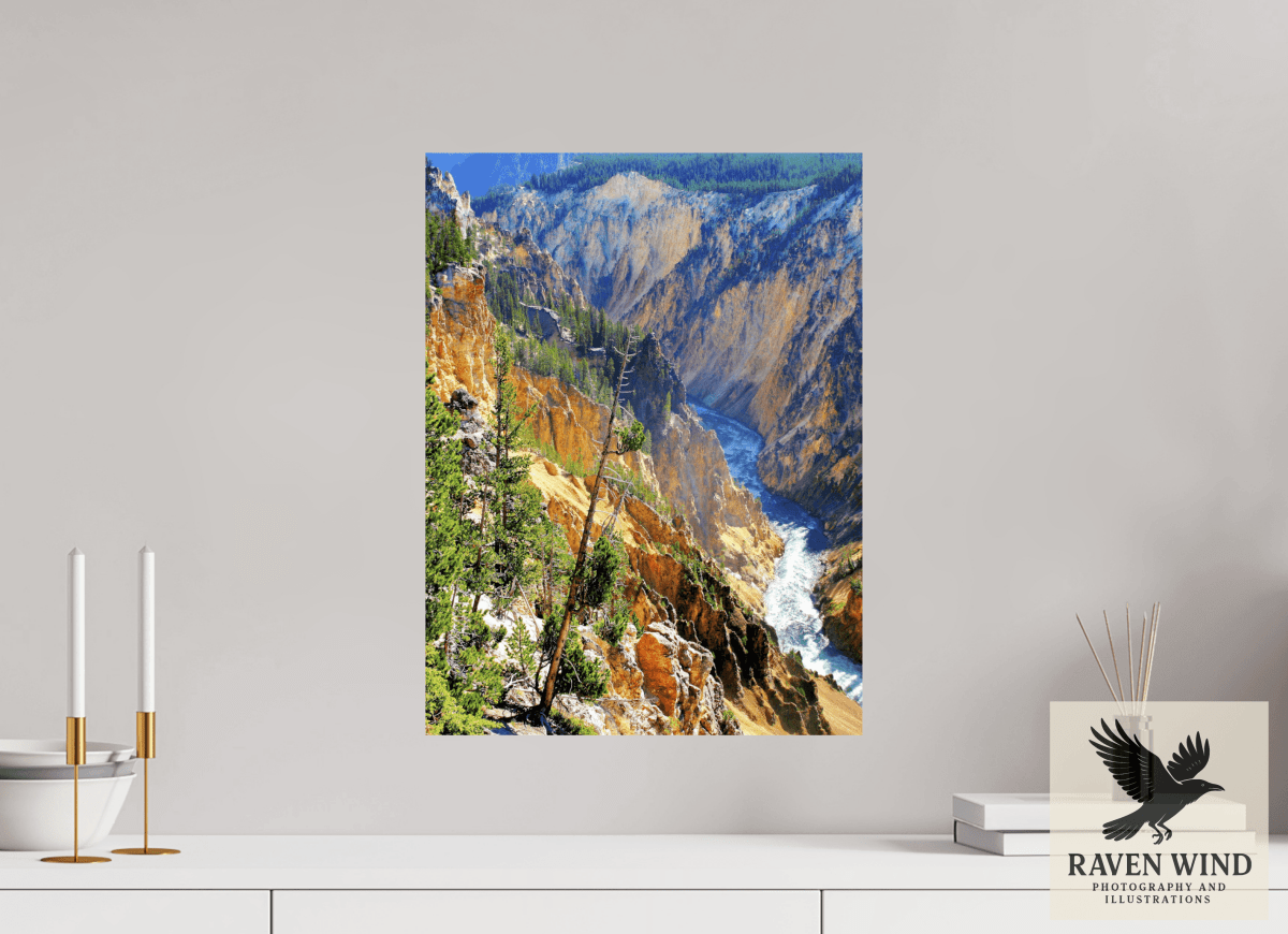 Raven Wind Photography & Illustrations-Grand Canyon of Yellowstone Fine Art Nature Print -