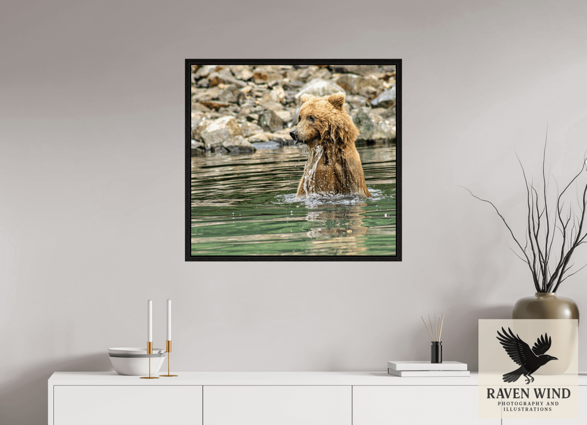 Raven Wind Photography & Illustrations-Missed the Catch - not the Moment! Fine Art Wildlife Print -