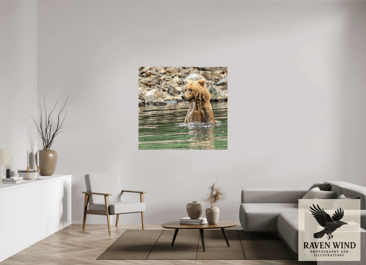 Raven Wind Photography & Illustrations-Missed the Catch - not the Moment! Fine Art Wildlife Print -