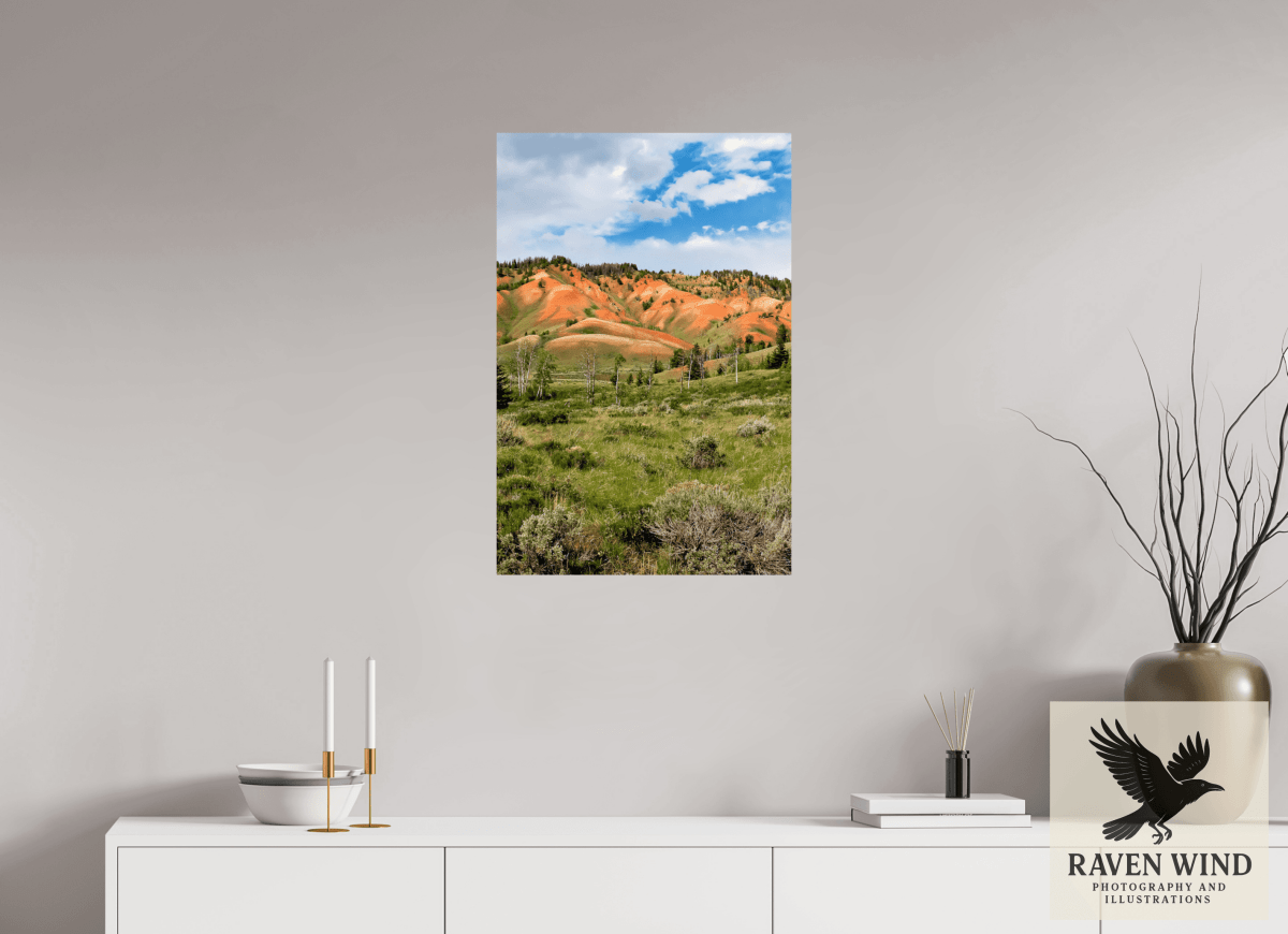 Raven Wind Photography & Illustrations-Salmon Hills Fine Art Nature Print -