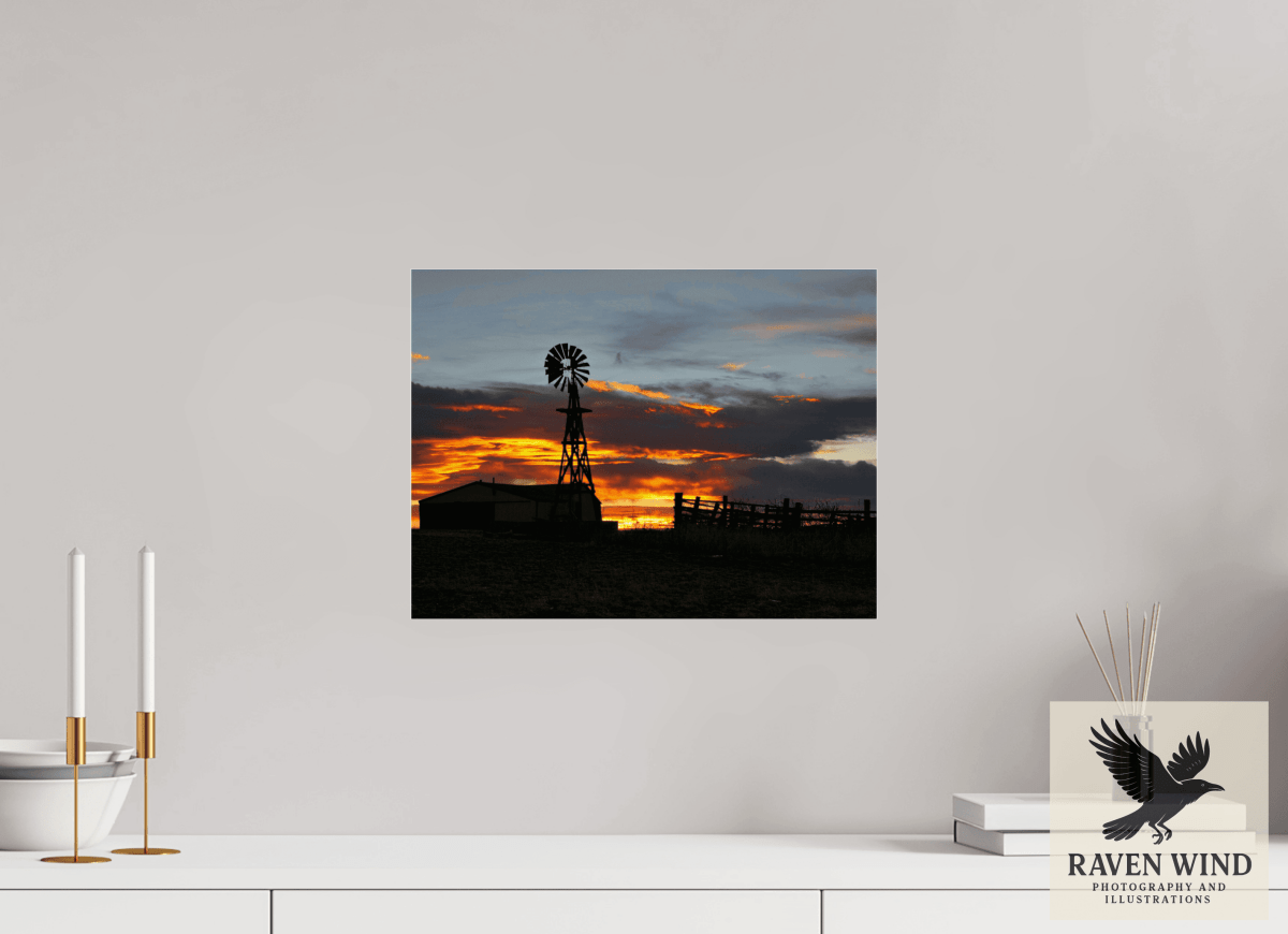 Raven Wind Photography & Illustrations-Sunset Sentinel Fine Art Nature Print -