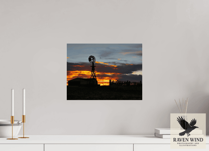 Raven Wind Photography & Illustrations-Sunset Sentinel Fine Art Nature Print -