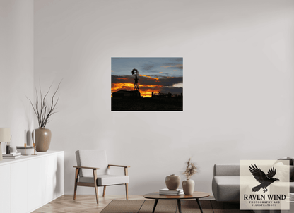 Raven Wind Photography & Illustrations-Sunset Sentinel Fine Art Nature Print -