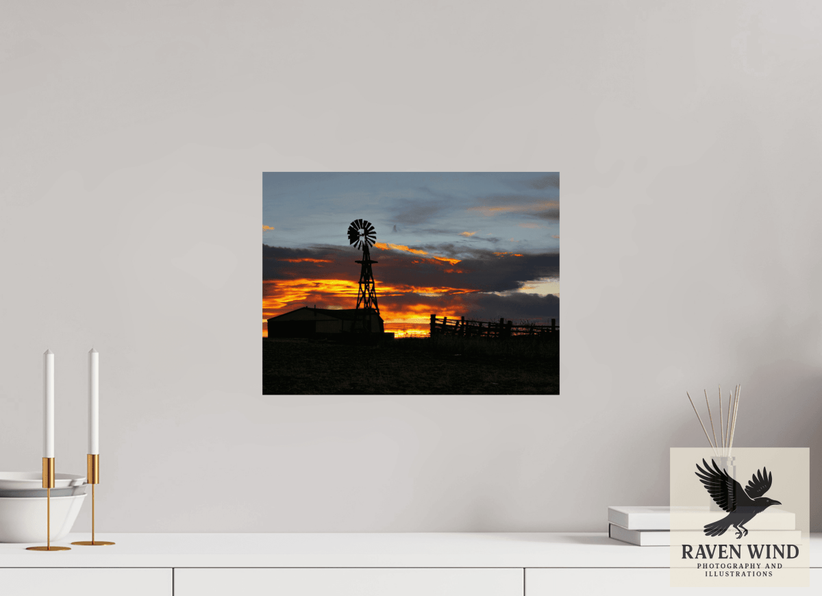 Raven Wind Photography & Illustrations-Sunset Sentinel Fine Art Nature Print -