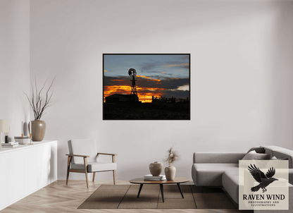 Raven Wind Photography & Illustrations-Sunset Sentinel Fine Art Nature Print -
