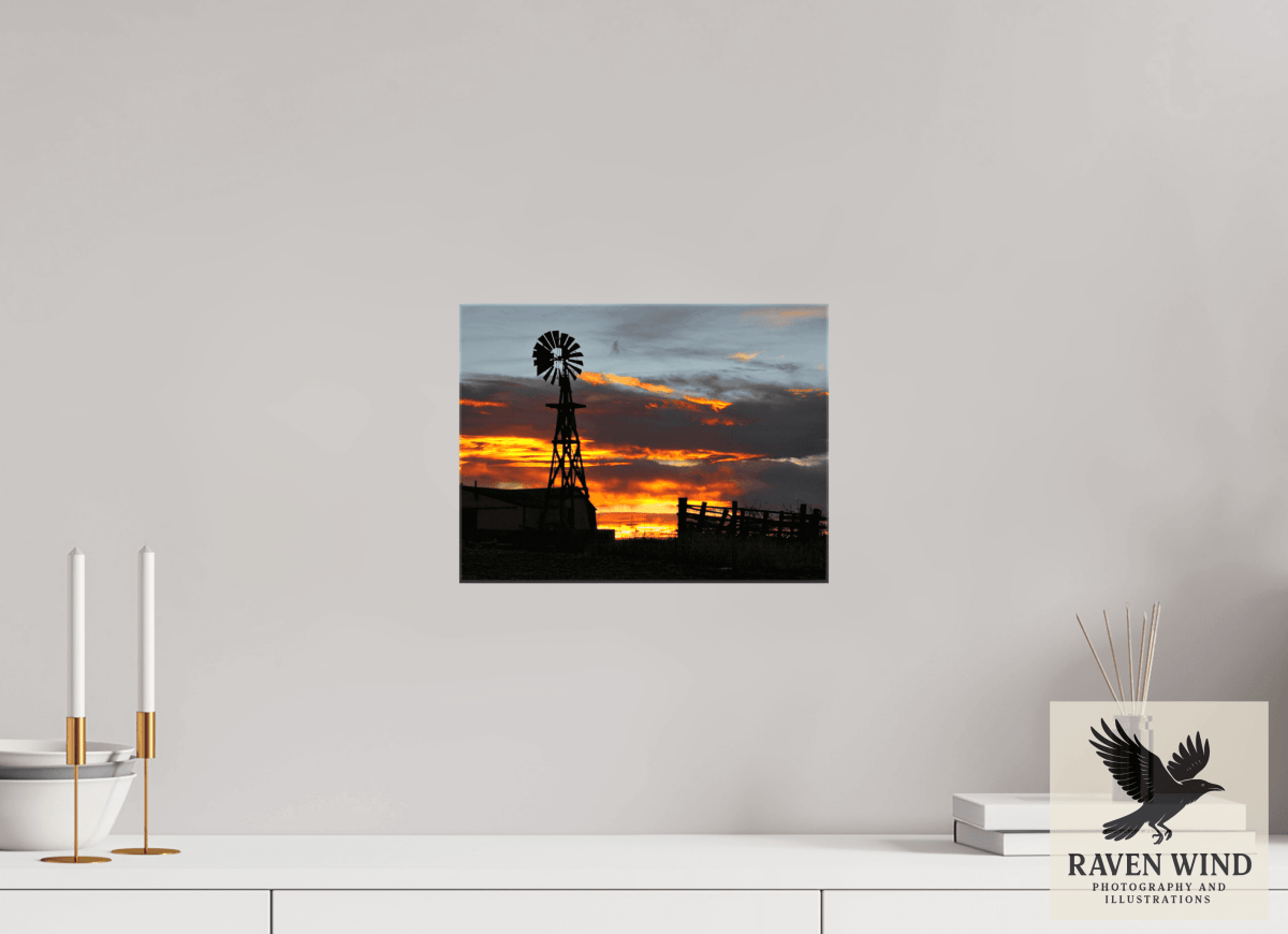 Raven Wind Photography & Illustrations-Sunset Sentinel Fine Art Nature Print -