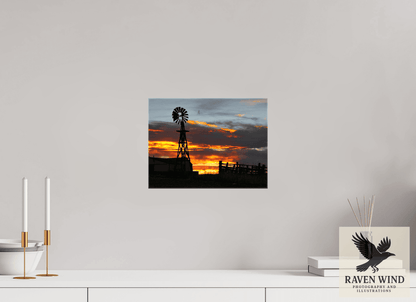 Raven Wind Photography & Illustrations-Sunset Sentinel Fine Art Nature Print -