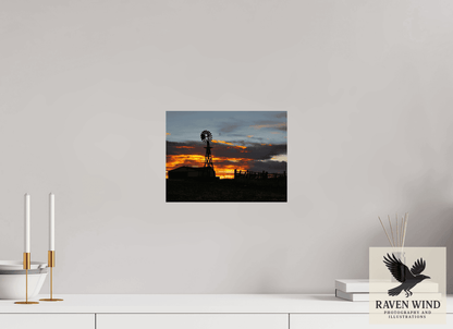 Raven Wind Photography & Illustrations-Sunset Sentinel Fine Art Nature Print -
