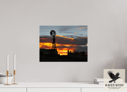 Raven Wind Photography & Illustrations-Sunset Sentinel Fine Art Nature Print -