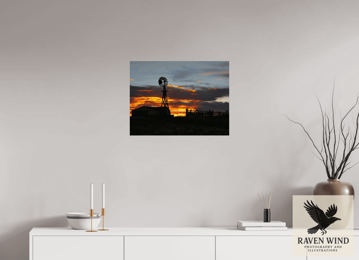 Raven Wind Photography & Illustrations-Sunset Sentinel Fine Art Nature Print -