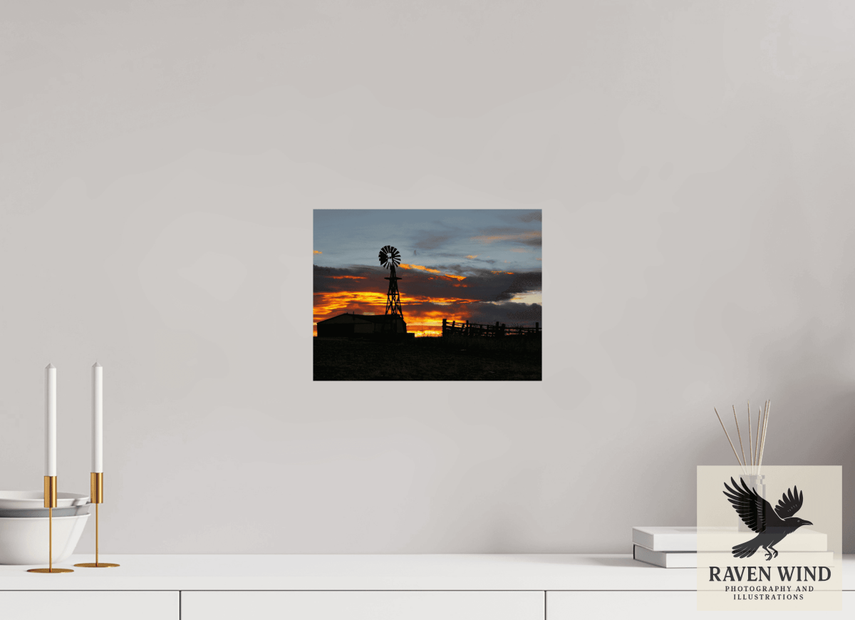 Raven Wind Photography & Illustrations-Sunset Sentinel Fine Art Nature Print -