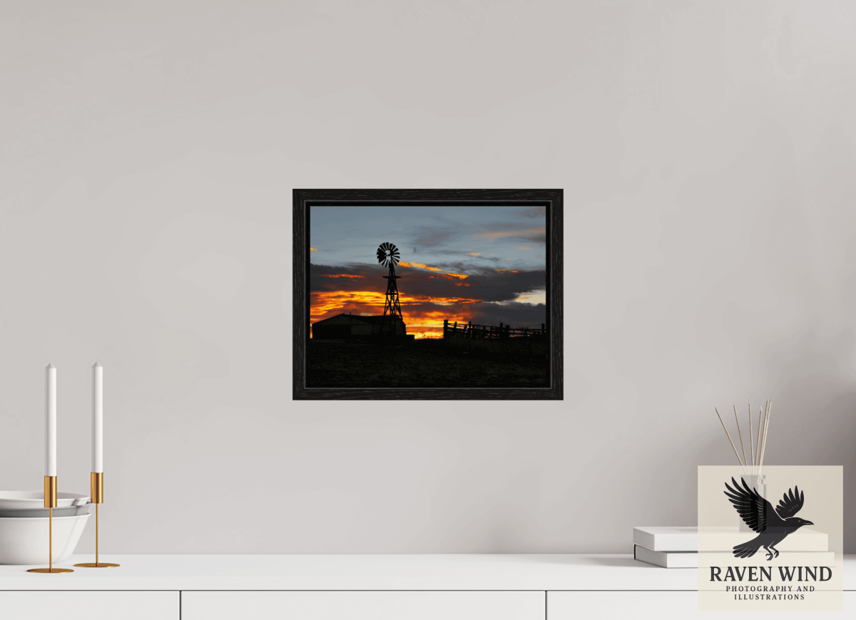 Raven Wind Photography & Illustrations-Sunset Sentinel Fine Art Nature Print -