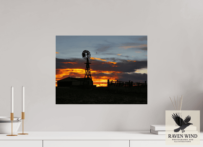 Raven Wind Photography & Illustrations-Sunset Sentinel Fine Art Nature Print -