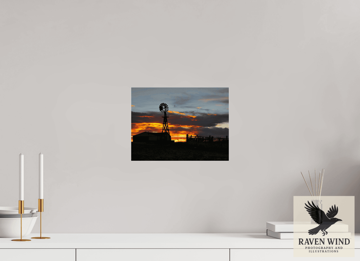 Raven Wind Photography & Illustrations-Sunset Sentinel Fine Art Nature Print -