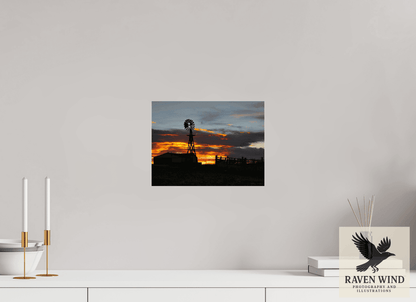 Raven Wind Photography & Illustrations-Sunset Sentinel Fine Art Nature Print -