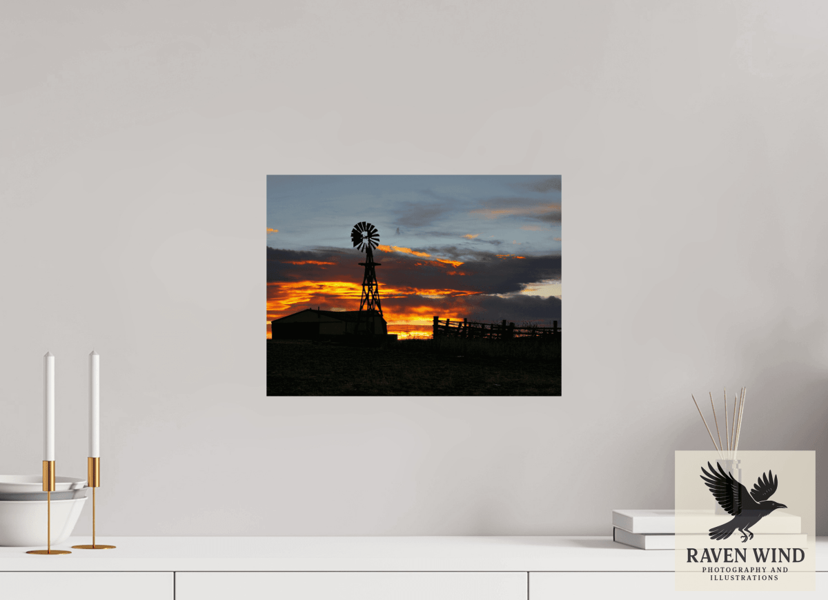 Raven Wind Photography & Illustrations-Sunset Sentinel Fine Art Nature Print -