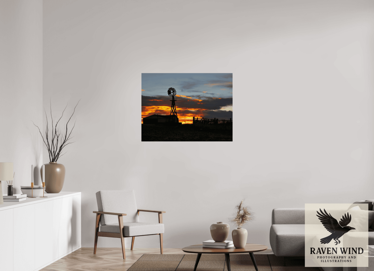Raven Wind Photography & Illustrations-Sunset Sentinel Fine Art Nature Print -