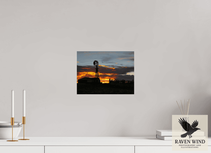 Raven Wind Photography & Illustrations-Sunset Sentinel Fine Art Nature Print -