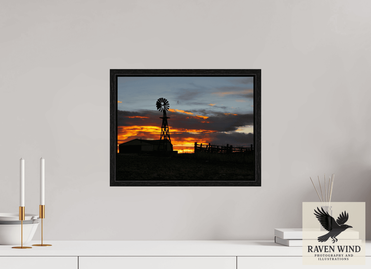 Raven Wind Photography & Illustrations-Sunset Sentinel Fine Art Nature Print -