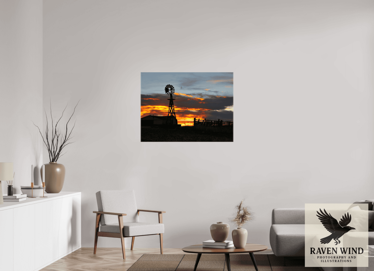 Raven Wind Photography & Illustrations-Sunset Sentinel Fine Art Nature Print -
