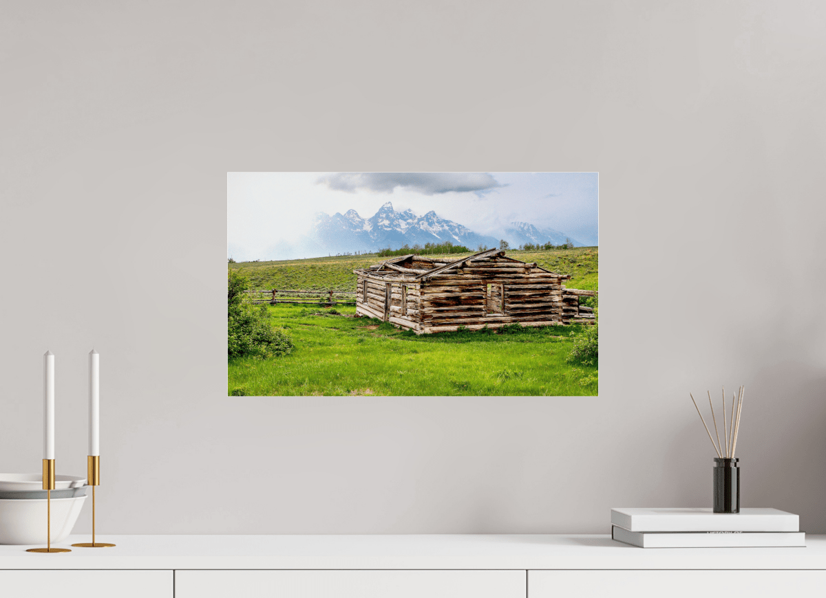 Raven Wind Photography & Illustrations-The Cabin - Echoes of Jackson Hole Wyoming Fine Art Nature Print -