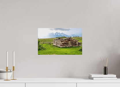 Raven Wind Photography & Illustrations-The Cabin - Echoes of Jackson Hole Wyoming Fine Art Nature Print -